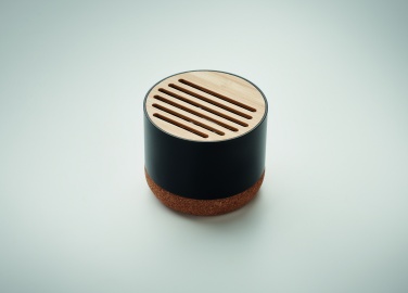 Logo trade advertising products picture of: Cork and aluminium speaker